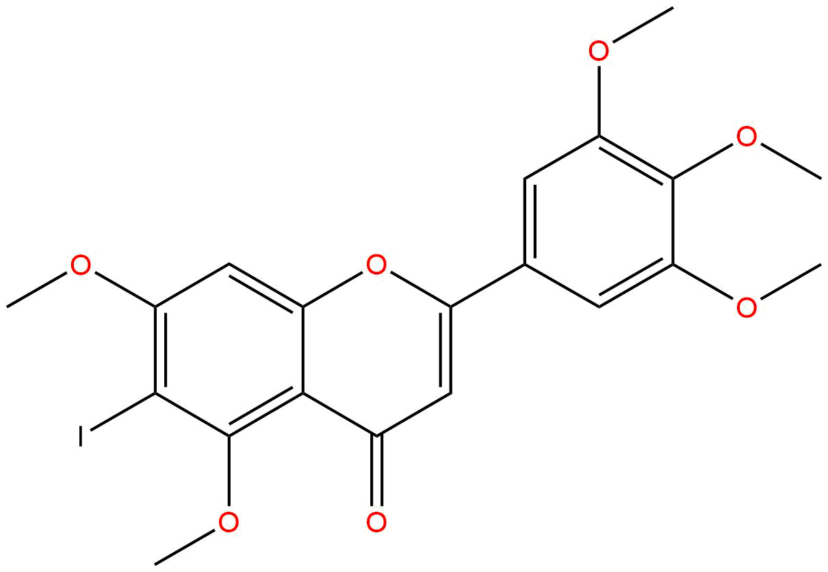 6-碘代5,7,3',4',5'-五甲氧基黄酮