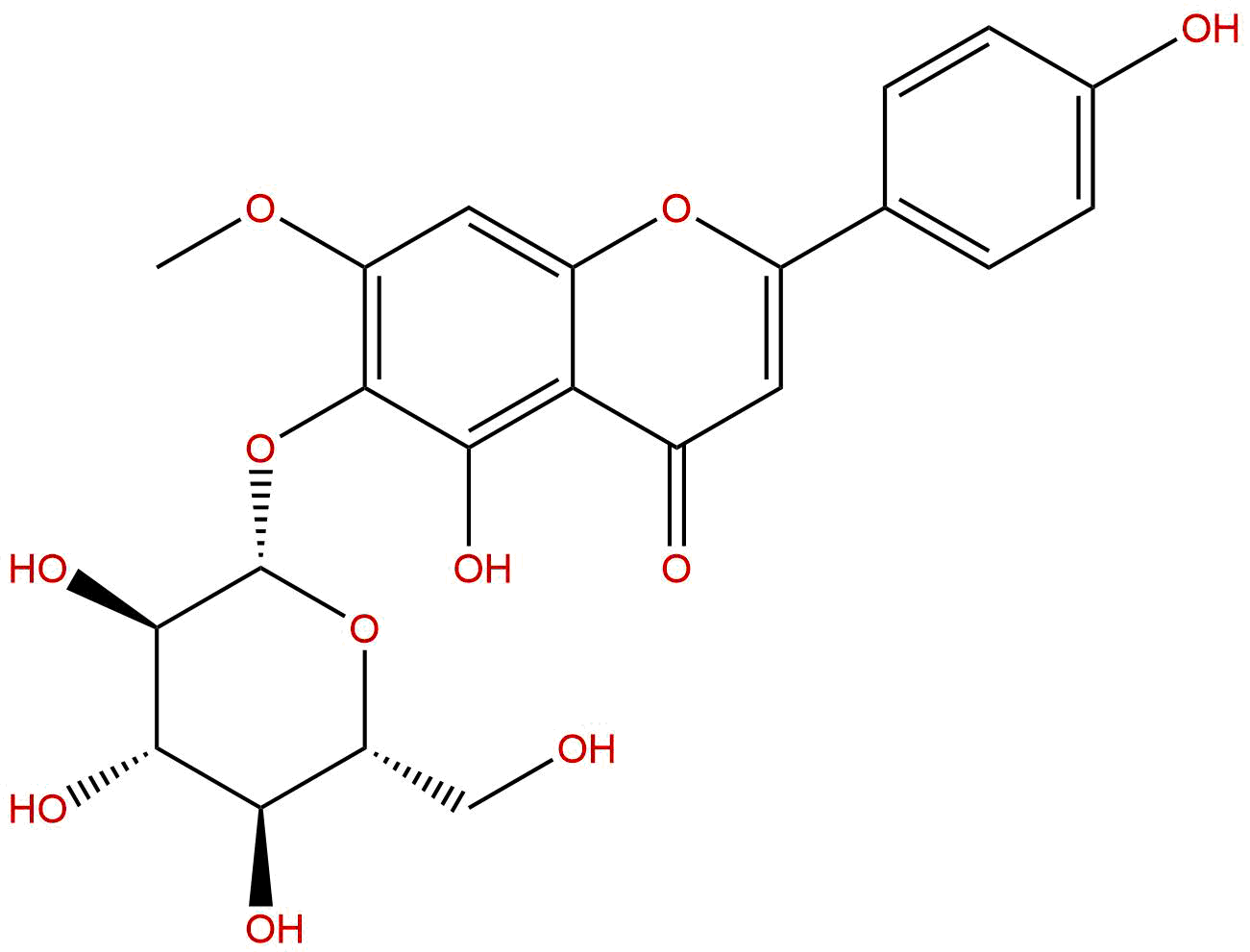 鼬瓣花亭-6-O-β-D-葡萄糖苷