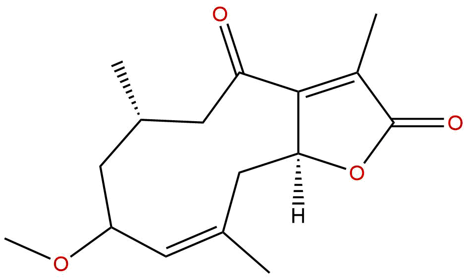 2α-甲氧基-6-羰基吉马烷-1(10),7(11)-二烯-8,12-内酯