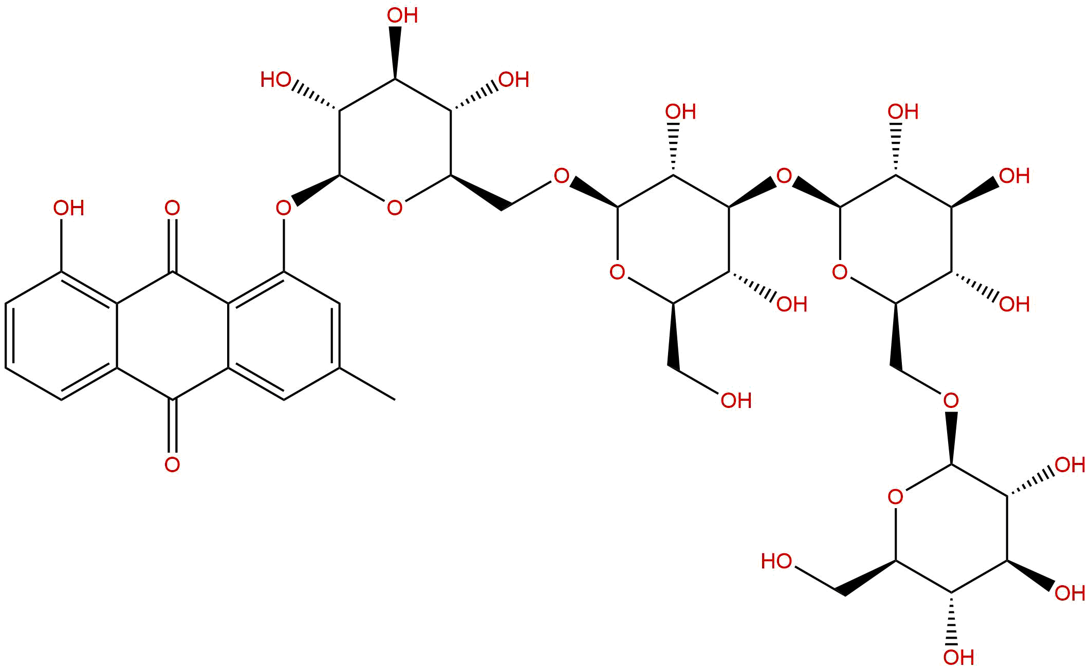 大黄酚-1-O-β-四葡萄糖苷