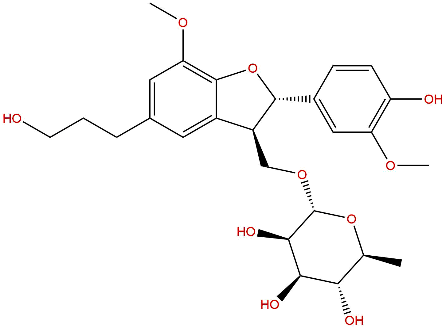 二氢去氢二松柏醇-9-O-α-L-吡喃鼠李糖苷
