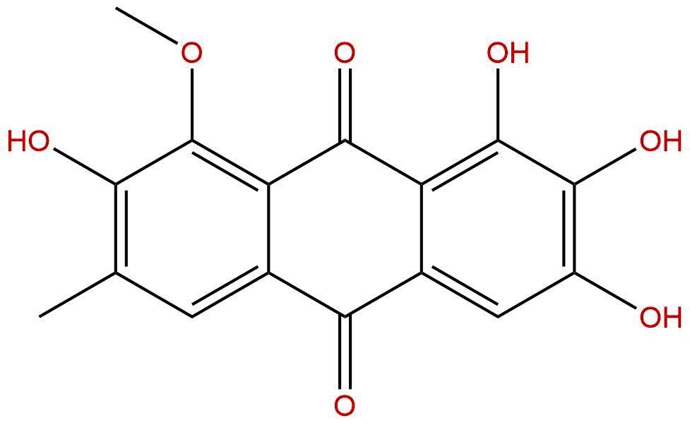1,2,3,7-四羟基-8-甲氧基-6-甲基-9,10-蒽醌