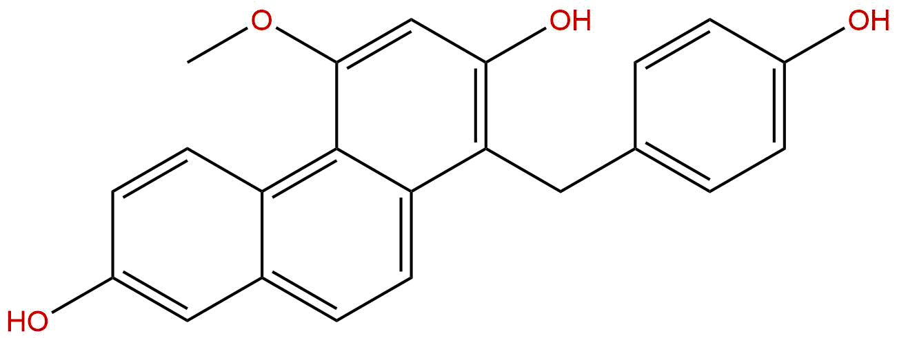 1-(4-羟苄基)-4-甲氧基菲-2,7-二醇