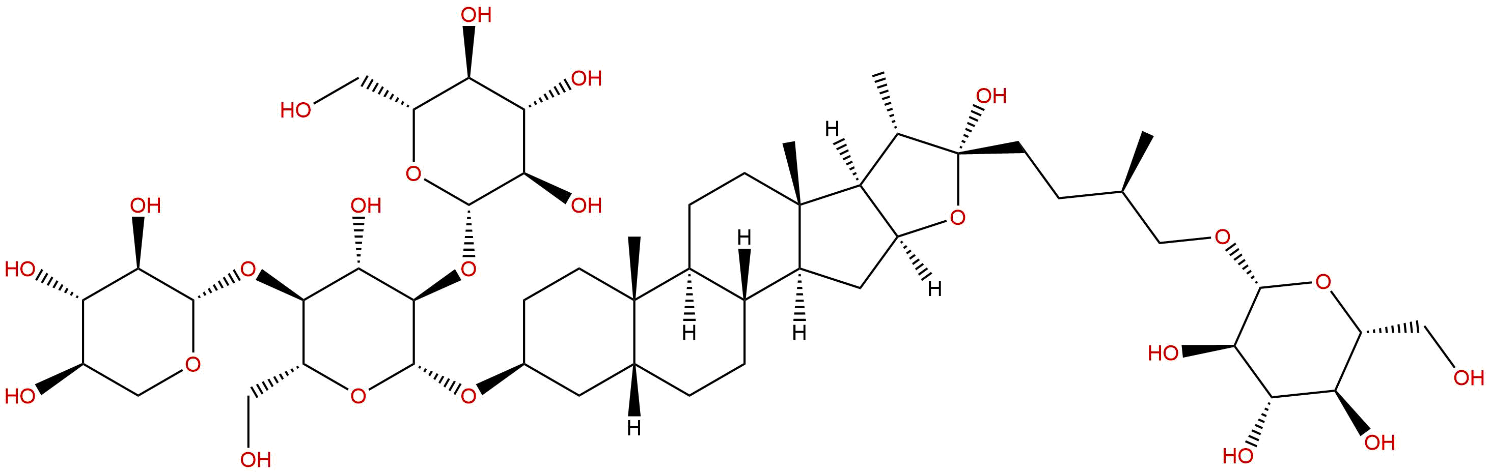 (25R)-4'-木糖基新知母皂苷B2