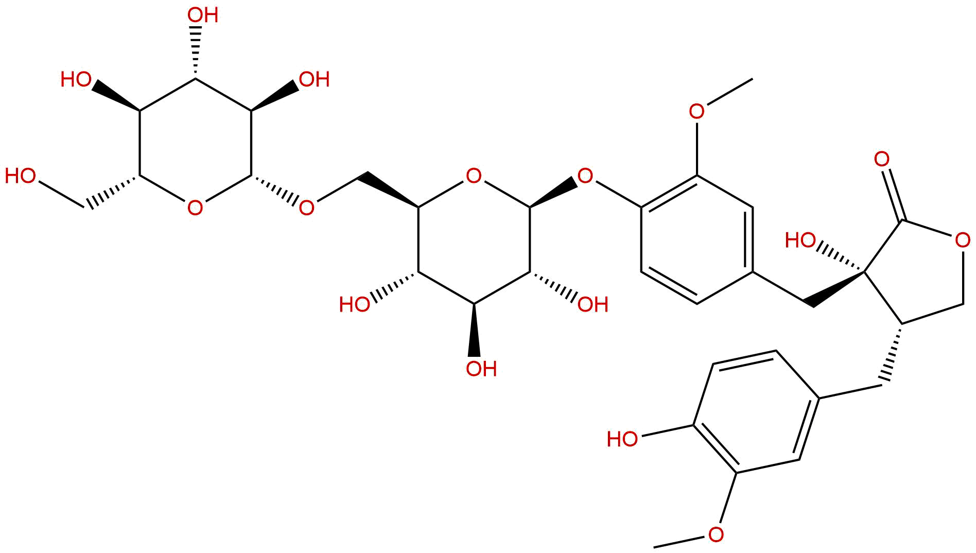 去甲络石苷元-4'-O-β-龙胆二糖苷