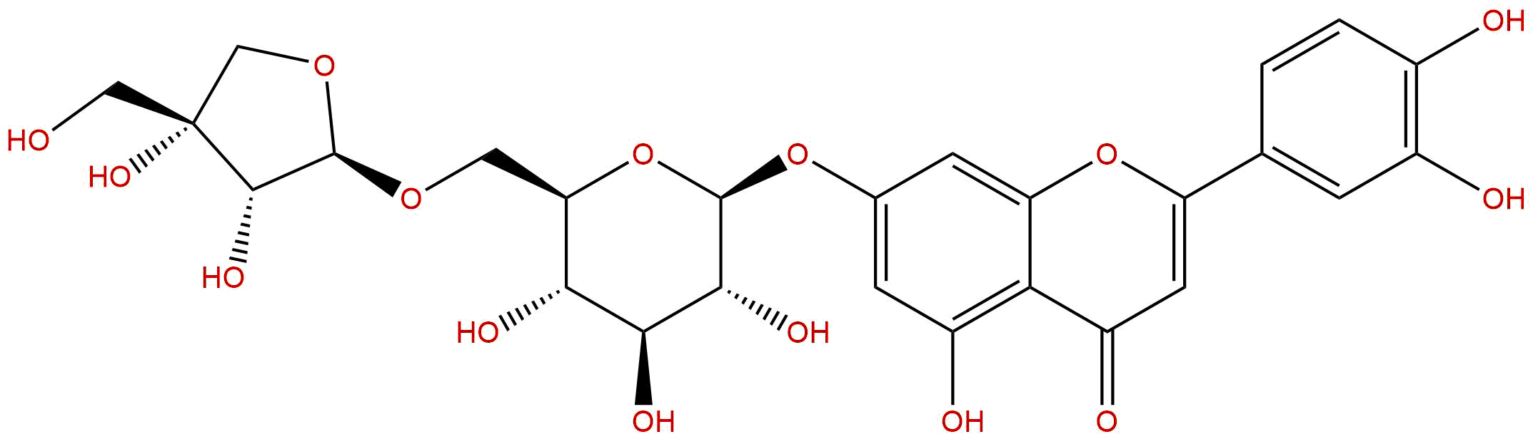 木犀草素-7-O-β-D-呋喃芹糖基-(1→6)-β-D-吡喃葡萄糖苷