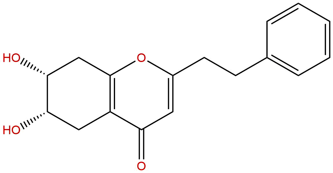 6,7-二羟基-2-（2-苯乙基）-5,6,7,8-四氢色酮