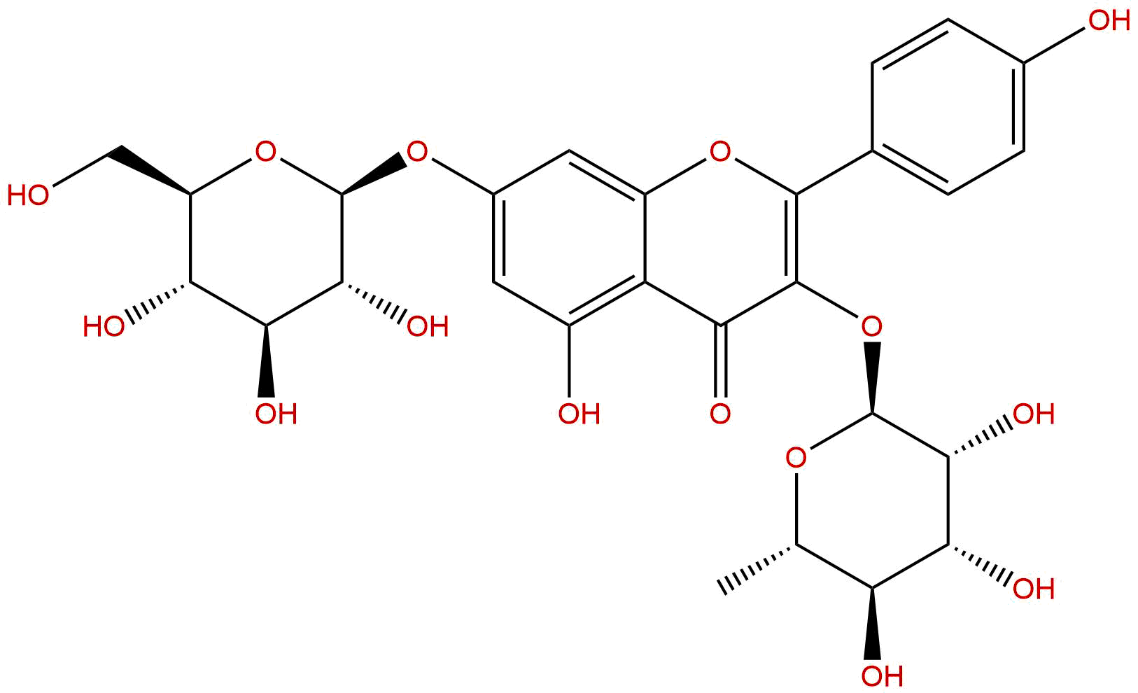 山柰酚-3-O-鼠李糖-7-O-葡萄糖苷