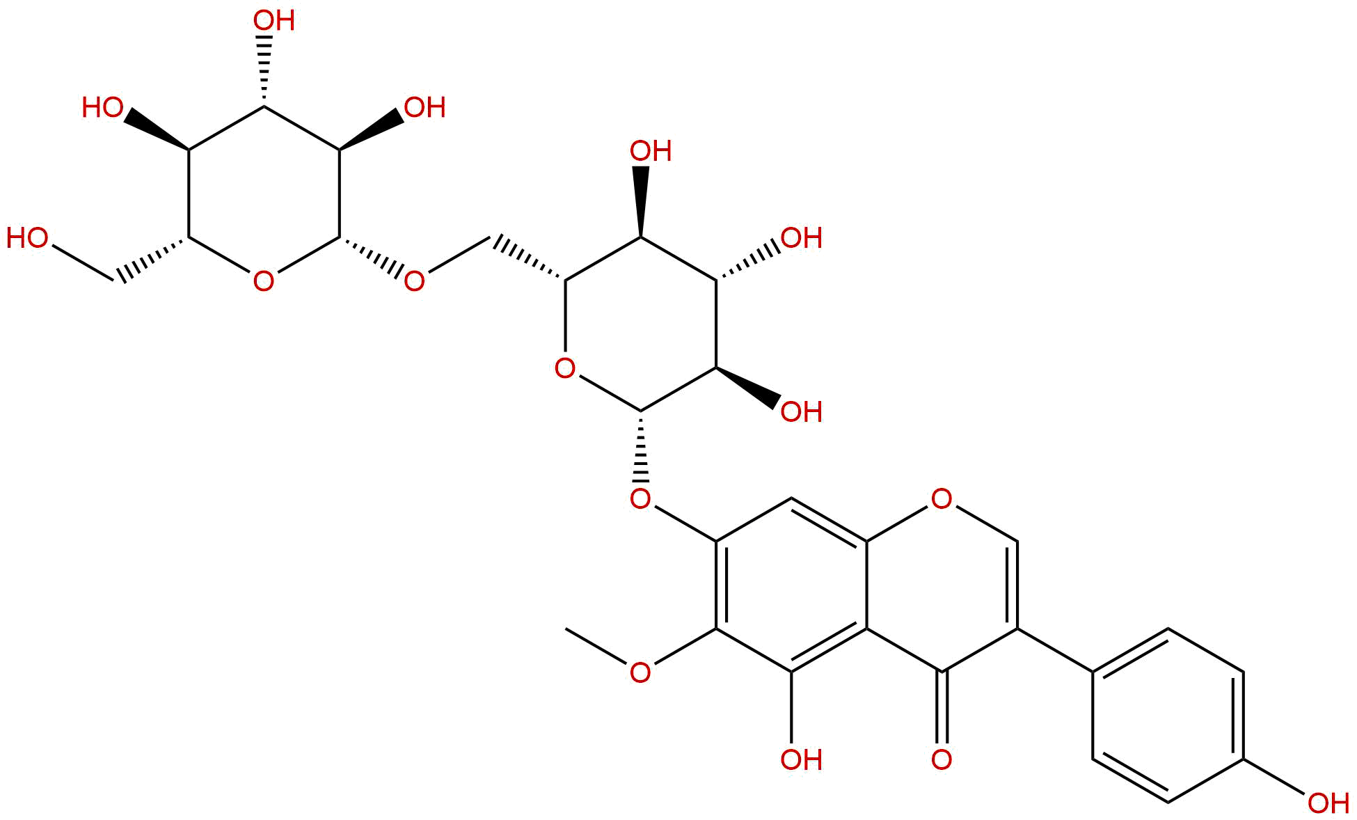 鸢尾黄素 7-O-β-龙胆双糖苷