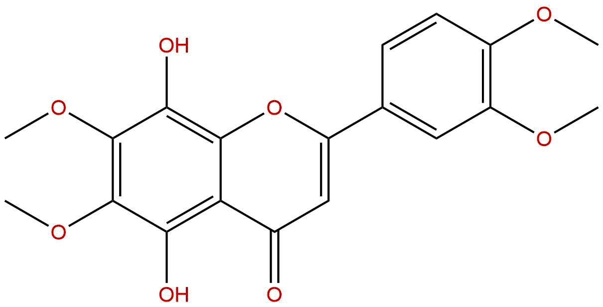 5,8-二羟基-6,7,3',4'-四甲氧基黄酮