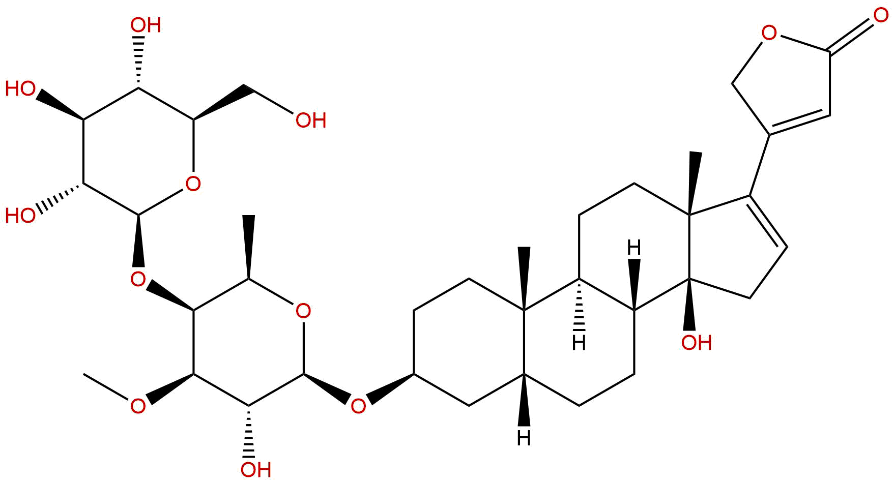 16-脱水-羟基洋地黄毒苷元-洋地黄糖-葡萄糖苷
