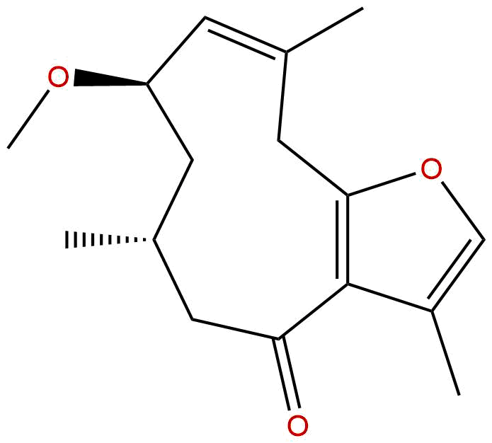 [1(10)E,2R,4R]-2-甲氧基-8,12-环氧吉马烷-1(10),7,11-三烯-6-酮