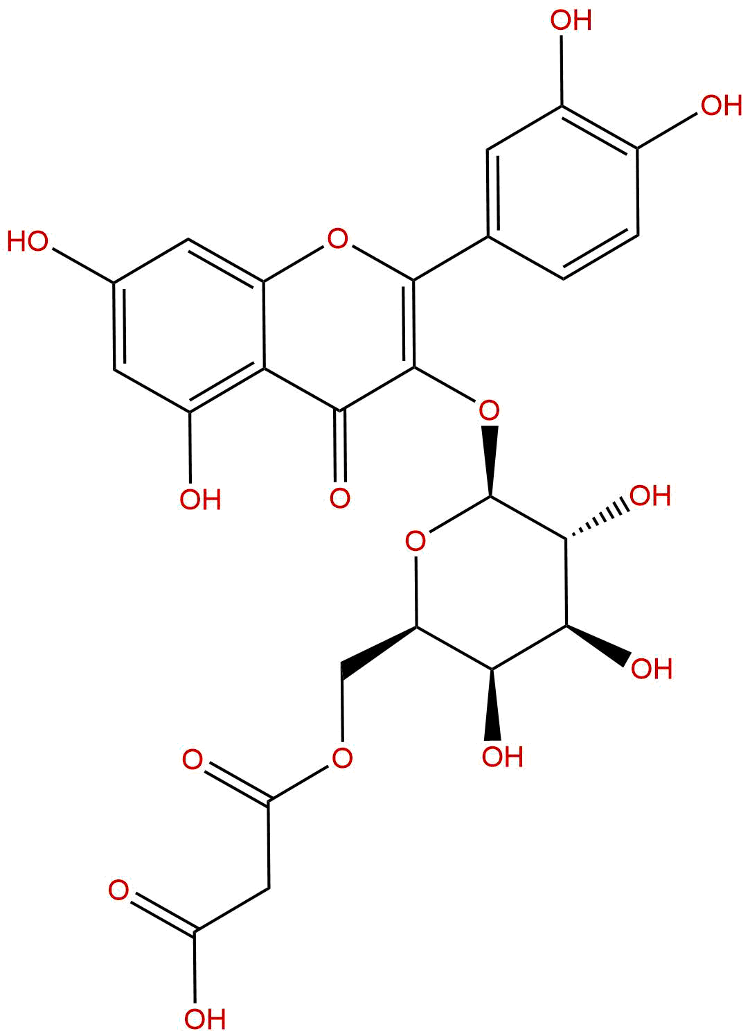 6""-0-丙二酰金丝桃苷